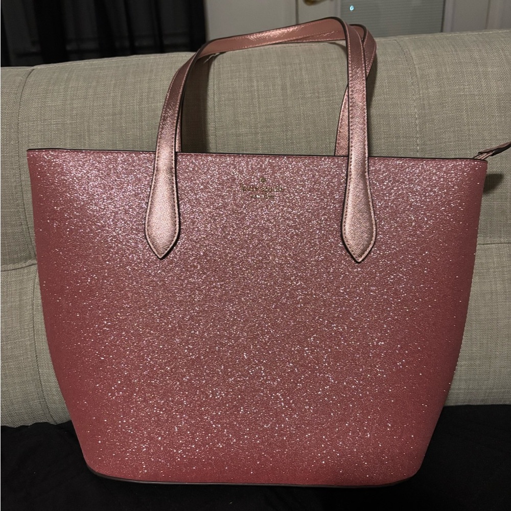 Glittery Pink Tote Bag